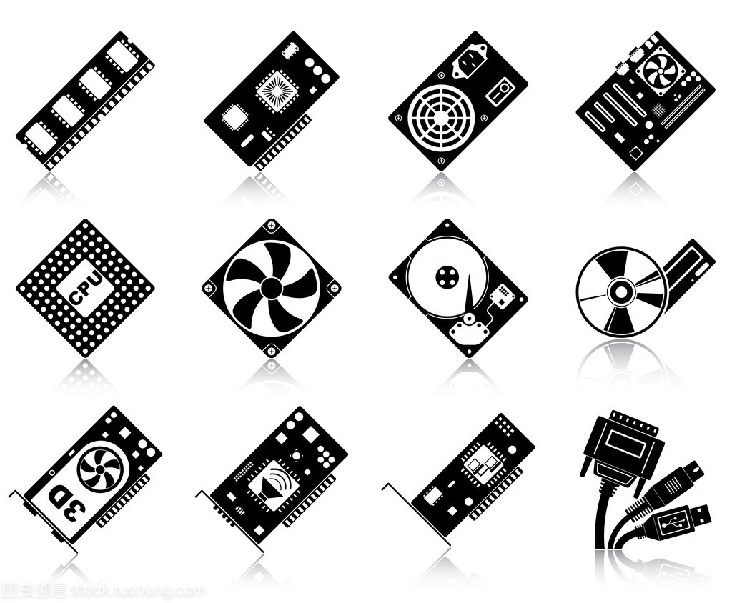 計算機(jī)硬件圖標(biāo) 軟硬件交互的視覺化體現(xiàn)